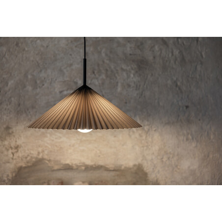 Lampa Wisząca Japandi Plisado Szara Markslojd | 50cm
