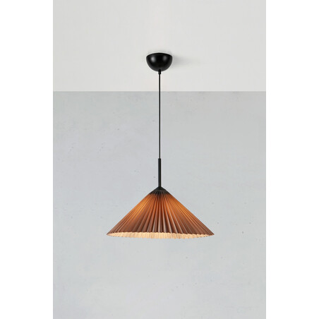 Lampa Wisząca Japandi Plisado Szara Markslojd | 50cm