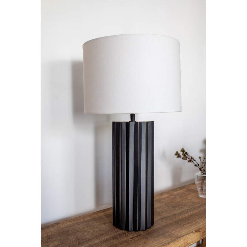 Lampa stołowa Hashira biało-czarna | Markslojd - Skandynawski design