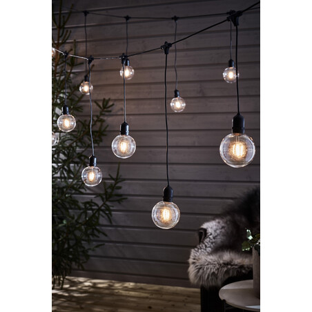 Łańcuch Girlanda Ogrodowa Garden 24 Deco 400cm Czarna - Markslojd