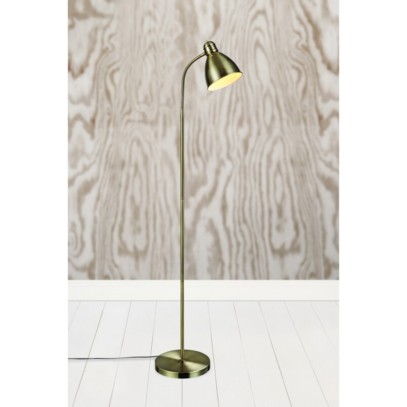 Lampa podłogowa antyczna mosiądz Markslojd Nitta - Klasyczny design