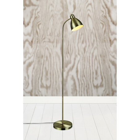 Lampa podłogowa antyczna mosiądz Markslojd Nitta - Klasyczny design