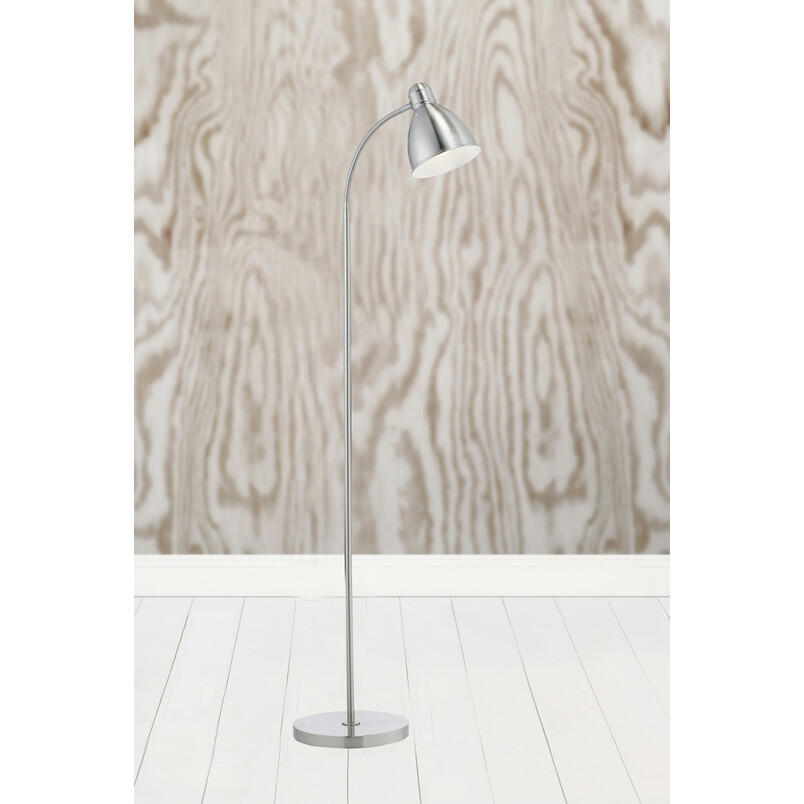 Lampa podłogowa regulowana Nitta Markslojd - Srebrna | Kup online