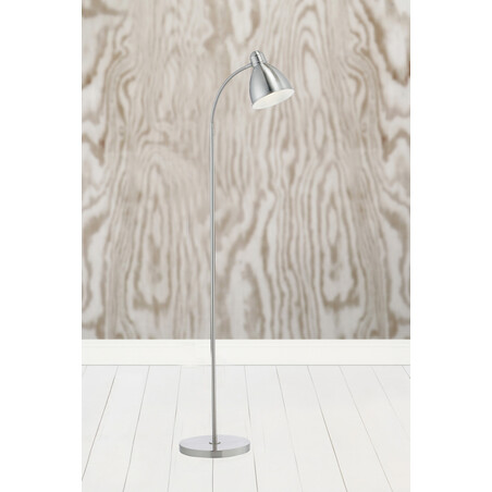 Lampa podłogowa regulowana Nitta Markslojd - Srebrna | Kup online