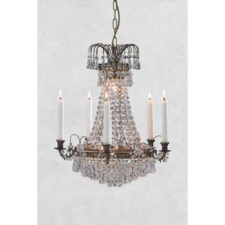 Żyrandol Glamour Lacko 48cm - Kryształowy Blask | Markslojd