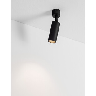 Reflektor sufitowy Moro: Czarna tuba LED - Decolab24