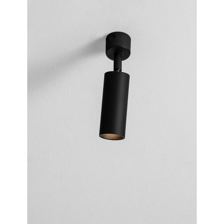 Reflektor sufitowy Moro: Czarna tuba LED - Decolab24