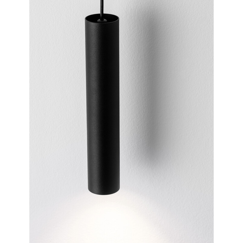 Lampa wisząca tuba Moro 4cm czarna | Decolab24