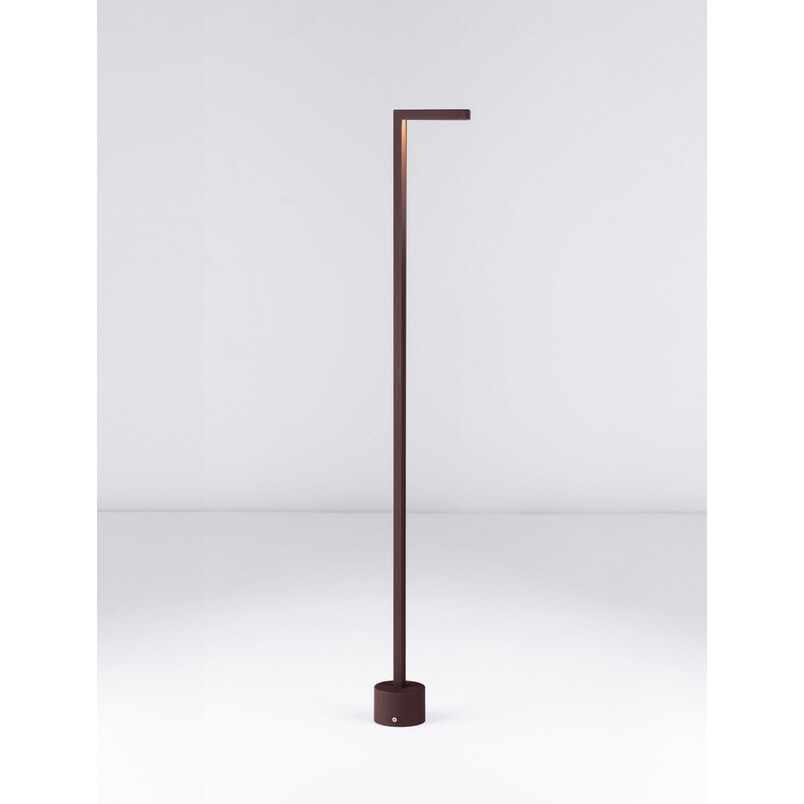 Słupek ogrodowy Piper LED - nowoczesny design, rdzawy (corten)