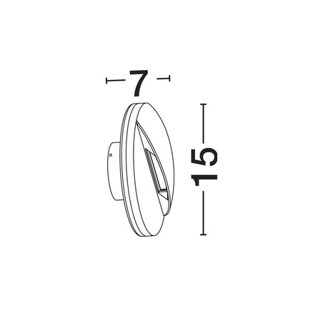 Kinkiet ogrodowy Pianos LED | Decolab24 - 15cm, antracyt