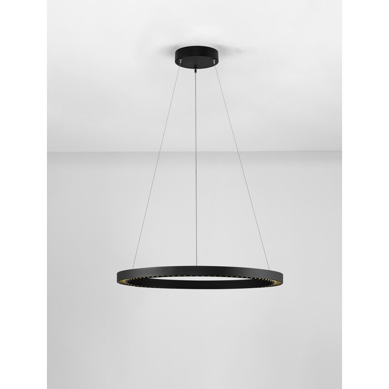 Lampa wisząca Sodeo LED - Czarna, Okrągła | Decolab24