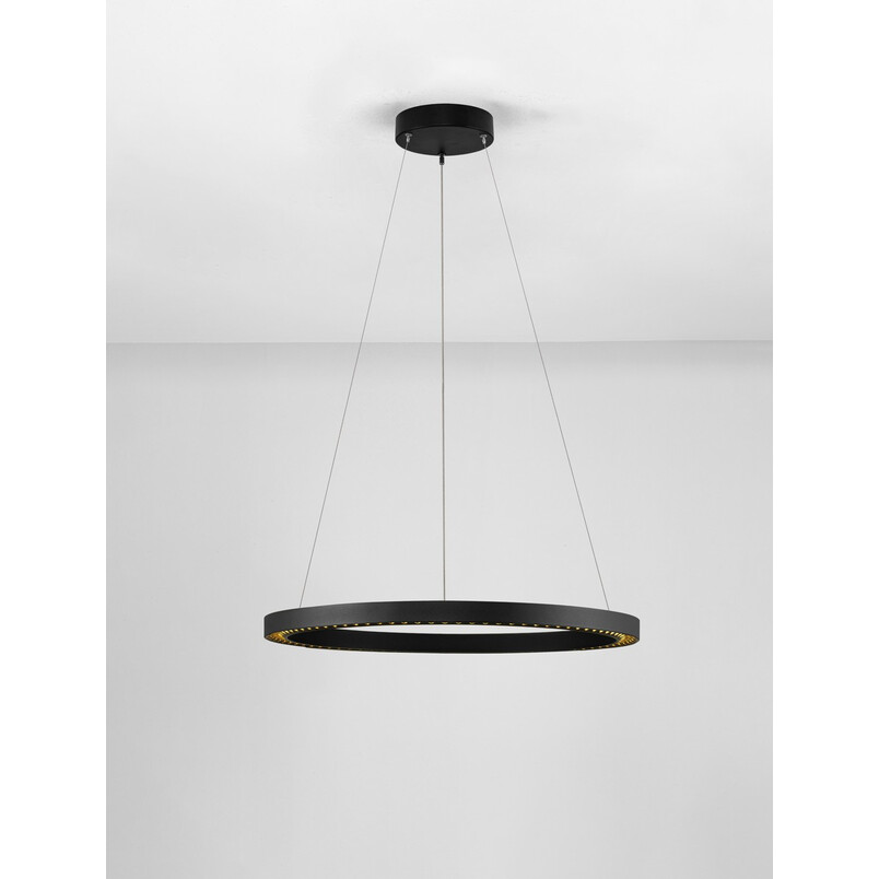 Lampa wisząca Sodeo LED - Czarna, Okrągła | Decolab24