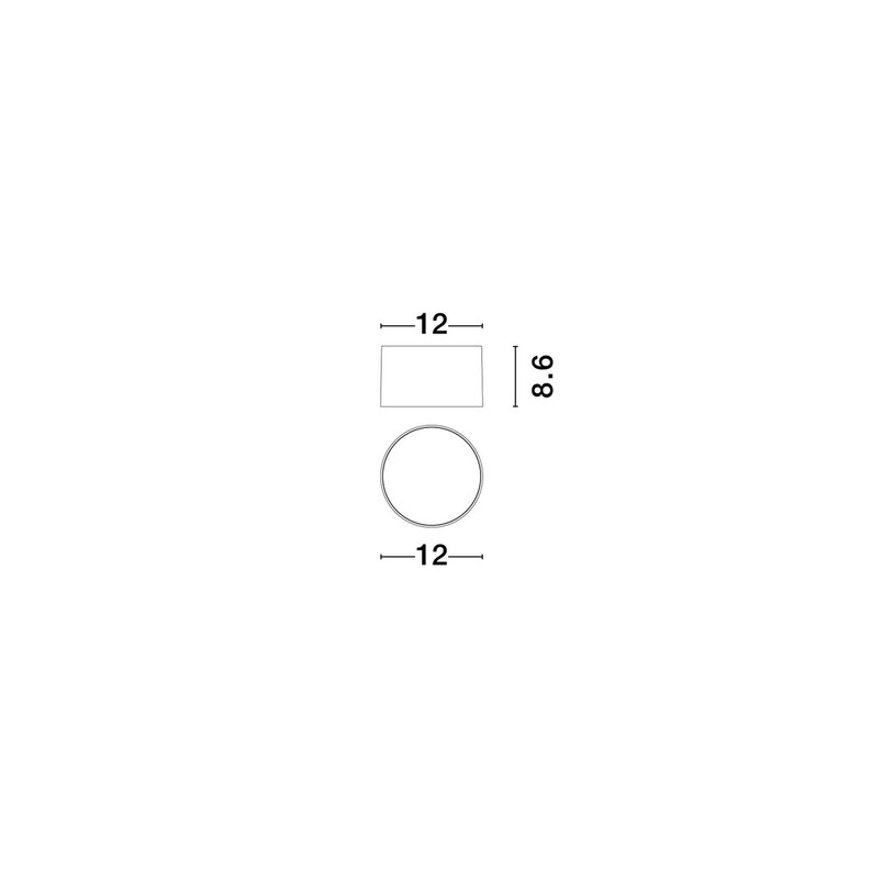 Lampa Zazia LED Złota - Downlight Natynkowy | Decolab24