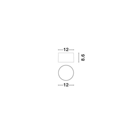 Lampa Zazia LED Złota - Downlight Natynkowy | Decolab24
