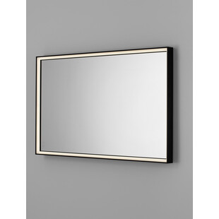 Lustro LED Broma 120x70cm czarne - Decolab24