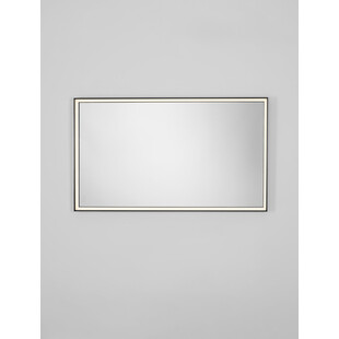 Lustro LED Broma 120x70cm czarne - Decolab24