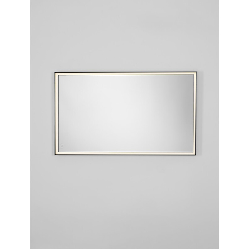 Lustro LED Broma 120x70cm czarne - Decolab24