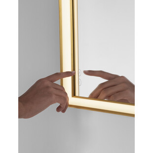 Lustro LED Broma 120x70cm Złote - Decolab24