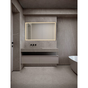 Lustro LED Broma 120x70cm Złote - Decolab24