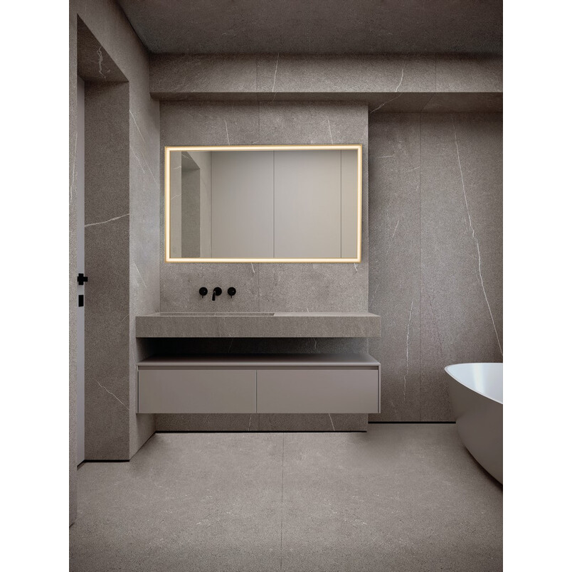 Lustro LED Broma 120x70cm Złote - Decolab24