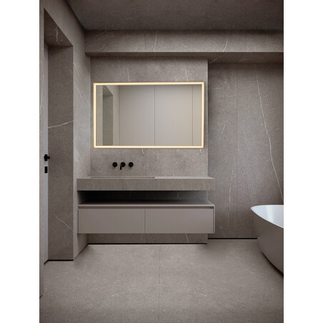 Lustro LED Broma 120x70cm Złote - Decolab24