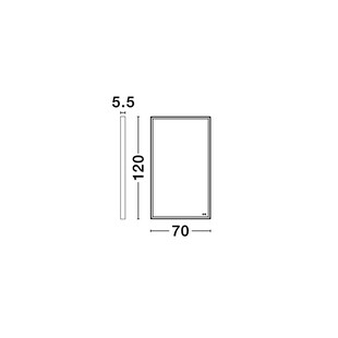 Lustro LED Broma 120x70cm Złote - Decolab24