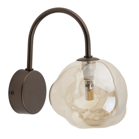 Kinkiet szklany Lava Brown TK Lighting - Elegancki design