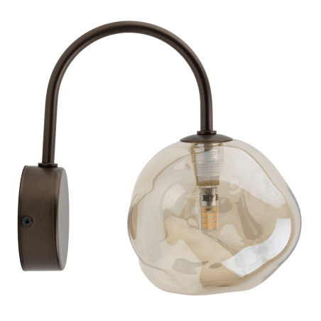 Kinkiet szklany Lava Brown TK Lighting - Elegancki design