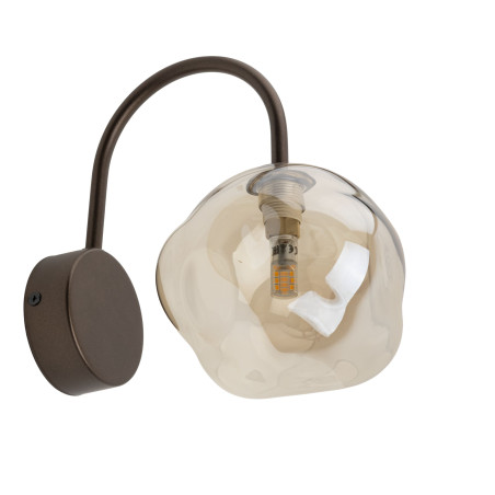 Kinkiet szklany Lava Brown TK Lighting - Elegancki design