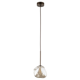 Lampa wisząca szklana Lava Brown TK Lighting | Elegancki design