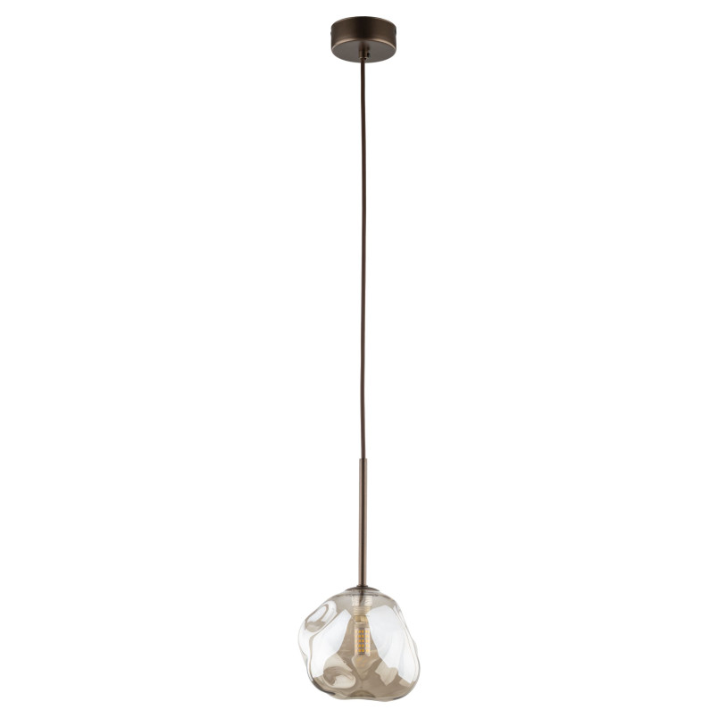 Lampa wisząca szklana Lava Brown TK Lighting | Elegancki design