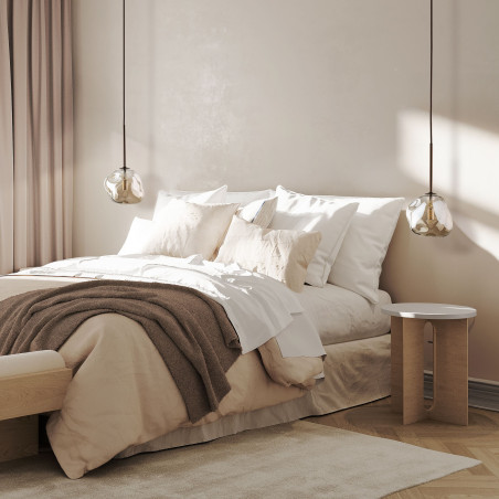 Lampa wisząca szklana Lava Brown TK Lighting | Elegancki design