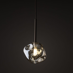 Lampa wisząca szklana Lava Brown TK Lighting | Elegancki design