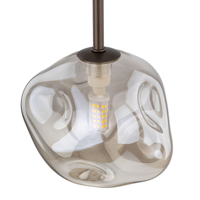 Lampa wisząca szklana Lava Brown TK Lighting | Elegancki design