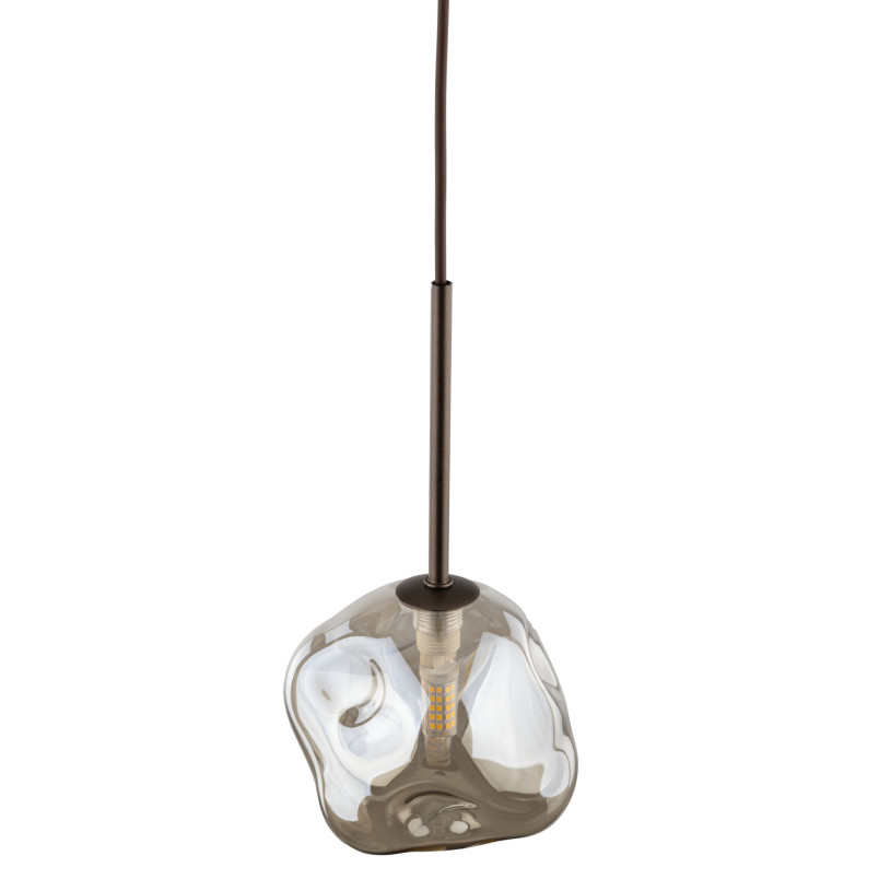 Lampa wisząca szklana Lava Brown TK Lighting | Elegancki design