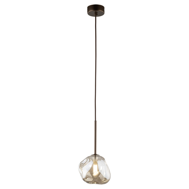 Lampa wisząca szklana Lava Brown TK Lighting | Elegancki design