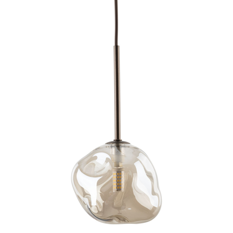 Lampa wisząca szklana Lava Brown TK Lighting | Elegancki design