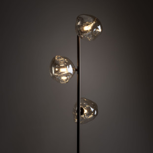 Lampa podłogowa szklana 3 punktowa Lava Brown TK Lighting | Nowoczesny design