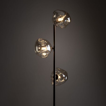 Lampa podłogowa szklana 3 punktowa Lava Brown TK Lighting | Nowoczesny design