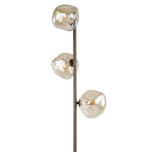 Lampa podłogowa szklana 3 punktowa Lava Brown TK Lighting | Nowoczesny design