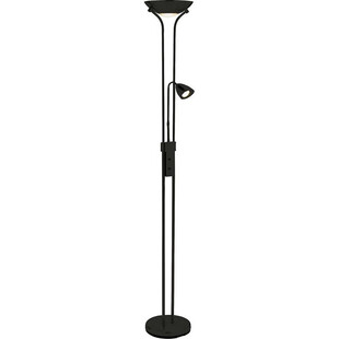 Lampa podłogowa z lampką do czytania Detroit Czarna marki Markslojd