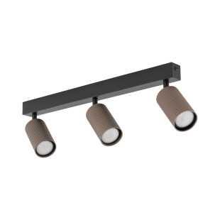 Reflektor sufitowy ryflowany 3x GU10 Tune brązowy TK Lighting