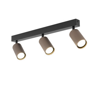 Reflektor sufitowy ryflowany 3x GU10 Tune brązowy TK Lighting