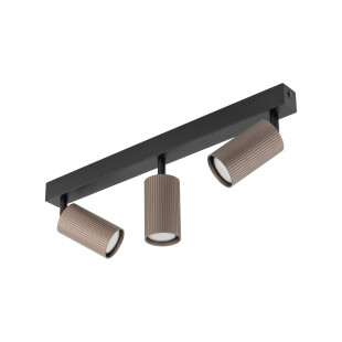 Reflektor sufitowy ryflowany 3x GU10 Tune brązowy TK Lighting