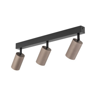 Reflektor sufitowy ryflowany 3x GU10 Tune brązowy TK Lighting
