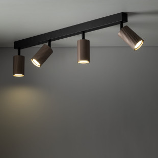 Reflektor sufitowy 4-punktowy Tune - TK Lighting | Brązowy
