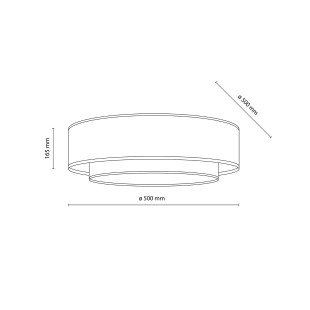 Plafon Boho Calisto Juta 50cm | TK Lighting - Odkryj ciepło naturalnych materiał