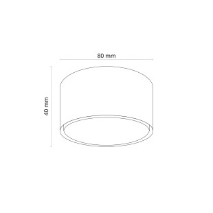 Lampa spot tuba biała TK Lighting - Nowoczesny design