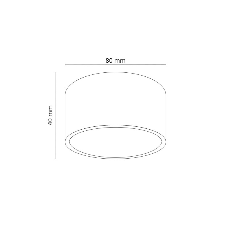 Lampa spot tuba biała TK Lighting - Nowoczesny design