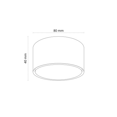 Lampa spot tuba biała TK Lighting - Nowoczesny design